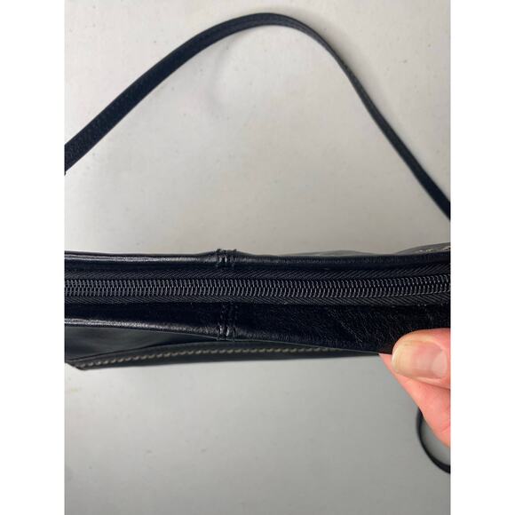 The Sak Iris Leather Crossbody Clutch Purse Classic Black Bag Small Boho - Picture 12 of 12